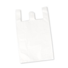 手提塑膠袋 4號 白色 100入, 10L, 20個