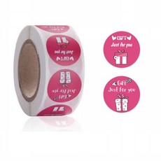 Lissi商店 外送 禮物 感謝 評論 可愛貼紙, 1個, 粉紅色