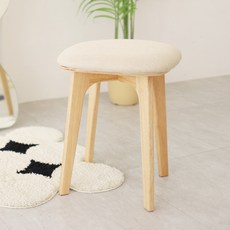 숲속애 사각쿠션 스툴, 오트밀, 1개