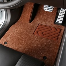 3WECOLINER 布料防水正廠汽車腳踏墊 加長型 第1排 + 第2排 套組, 干邑棕, Mini Aceman EV 2025年 3月~