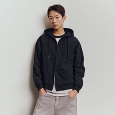 마인드브릿지 남성용 옥스포드 후드집업 블루종 M1JP2153
