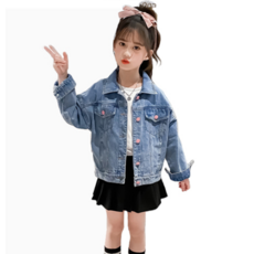 天使眼女童款QYY牛仔夾克