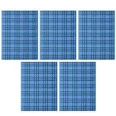 송월타월 샤보렌 체크 때밀이, 파랑, 1개입, 5개