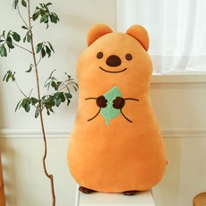 Kiki Quokka 短尾矮袋鼠身體抱枕娃娃, 90cm, 1個, 棕色
