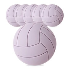 排球造型門把防撞墊, 6入, 紫色