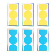 LUCALAB 點便條紙 x 2p B 套組, 霓虹黃+霓虹藍, 1套