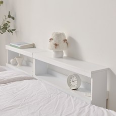 해피아이 쏙쏙 낮은형 침대 틈새수납장 선반 800, 화이트