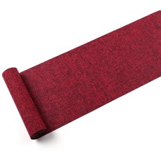 Aihop亞麻防水桌巾, 葡萄酒, 40 x 210 厘米