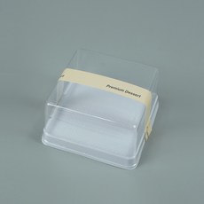 布朗尼方形容器, 白色, 50個
