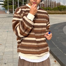 TOM&RABBIT 圓點條紋寬鬆版型大學T