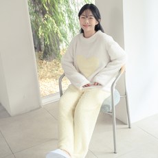 CocoDream 兒童心動愛心棉花糖超細纖維睡眠睡衣上下套裝