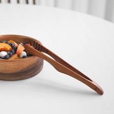 NICOTT 木製料理夾 23.8cm, 木頭色, 2支