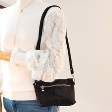 CCREANG 迷你斜揹包兩用手拿包 W8126, 黑色