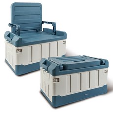 마켓플랜 체어 폴딩박스, 블루, 2개