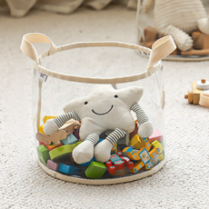 You Like透明玩具教具圓形收納盒, 1個, 混色