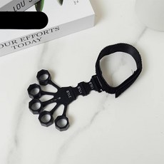 엠비온 스트레칭 손목 고정 홈트 손가락 저항 밴드 트레이너 운동기구, 블랙, 1개