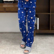 안나앤코 남성용 캐릭터 골지 파자마 바지