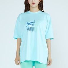 soleil 女款夏季涼感短袖 + 高腰五分水上運動緊身褲防磨衣套裝