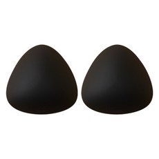 HOOG 游泳用包覆式矽膠胸墊一對組 三角 SB004, 1套, 黑色