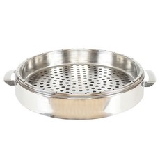 Hanyang金屬不鏽鋼餃子器不鏽鋼蒸盤 435mm*80mm*60mm, 1個, 中號（435毫米直徑 x 80毫米高度 x 60毫米深度）