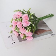 Ttabongoppa 人造花 家庭月 教師節 康乃馨 32cm JNH1380, 淺粉色