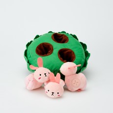 AHAHLAND 狗狗兔子樂園分離焦慮嗅聞玩具, 混合顏色, 1個
