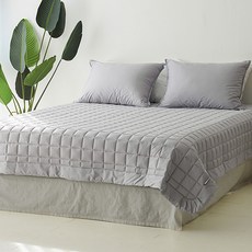 마이하우스 누빔 침대 스프레드 모닝 이불패드, 그레이