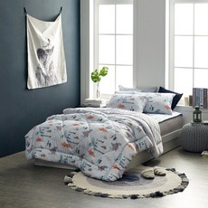 Kids Sesa Cesaonline幼兒用Dino Kong薄被枕頭組, 薄荷