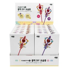 ii GEN 一正 可愛積木 DIY 魔法棒 2款 x 6入組, 1套, 粉紅色, 紫色