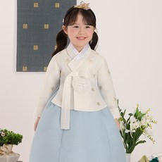 YegaHanbok 女童款銀娜奈兒韓服套裝 7046