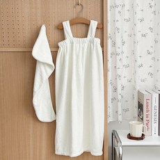 ECLL ECLL 女童超細纖維無袖浴袍+髮巾套裝