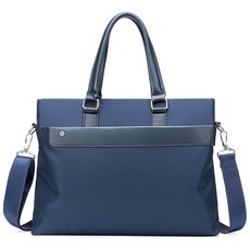 男士時尚簡約防水公事包, 海軍藍