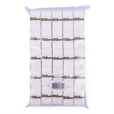 Wilson 網球羽毛球 Pro Overgrip WRZ4019 50p, 白色的