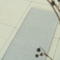 inroom 柔軟冰絲可水洗廚房地墊, 冷灰色