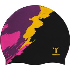 Tornado 設計款矽膠泳帽 TC1937, 1個, BYL