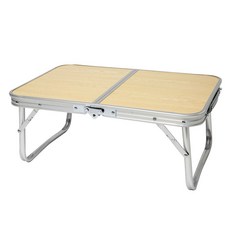 comet 戶外折疊桌 附收納包, 木色 + 銀色