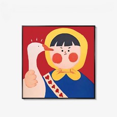 더플로우커머스 키치 캐릭터 팝아트 캔버스 인테리어 액자, 07타입