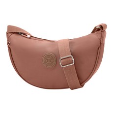 ADDEDIT 女款尼龍生活防水水星迷你斜背包, 粉色