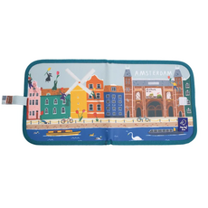 Jaq Jaq bird 城市系列 攜帶型粉筆畫冊 10頁可擦拭畫頁, 阿姆斯特丹, 1本