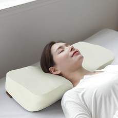 LIV MOM 高級 3D 記憶棉枕頭 + 枕套, Mesh Beige, 1個