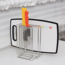 不鏽鋼刀具砧板架 大, 單一顏色, 1個