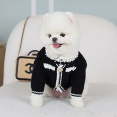 Amy Love's Pet Pet TO 珍珠開衫, 黑色