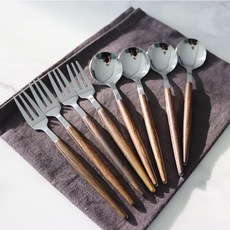 好預感 Arsene 餐具組 銀色A, 1套, 茶匙 4p + 茶叉 4p