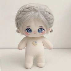 MochaDoll 棉花娃娃 銀河水月 無屬性棉花娃娃 無骨, 1個, 20cm, 混合顏色