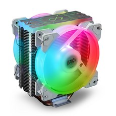 얼티메이크 에픽 120 PLUS ARGB WHITE 듀얼팬 공냉식 CPU쿨러, 1개