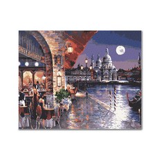 ADICO 寶石十字繡 DIY 套組 50 x 40 cm, 威尼斯夜空 BH33