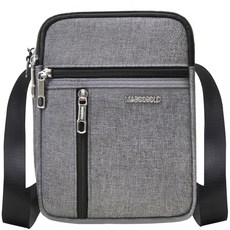 marco polo 男士郵差斜揹包 MP4012, 灰色