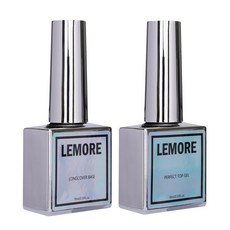 Le more 美甲凝膠指甲油 完美2件組, 上層凝膠 + 底層凝膠, 1套