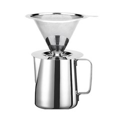 Caferia 不鏽鋼手沖咖啡組 CDSS2 350ml, 混色, 1組