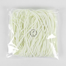 Sewing by hand 彩色鬆緊帶口罩繩 90m, 02 奶油色, 1個